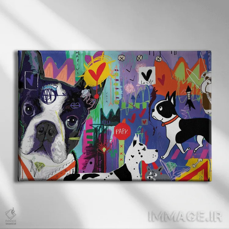 تابلو دکوراتیو پیاده روی اثر گابریل کوزارلی - نمای روبهرو روی دیوار