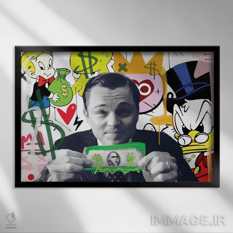 تابلو دکوراتیو مدیرعامل واقعی اثر گابریل کوزارلی - نمای قابدار مشکی