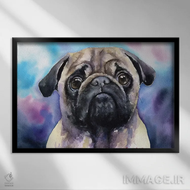 تابلو دکوراتیو پاگ اثر جورج دیاچنکو - نمای قابدار مشکی