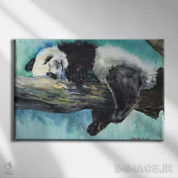 تابلو دکوراتیو آرامش اثر جورج دیاچنکو - نمای روبهرو روی دیوار