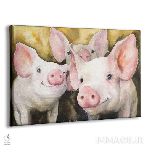 تابلو دکوراتیو دوستان خوشحال اثر جورج دیاچنکو - نمای پرسپکتیو محصول