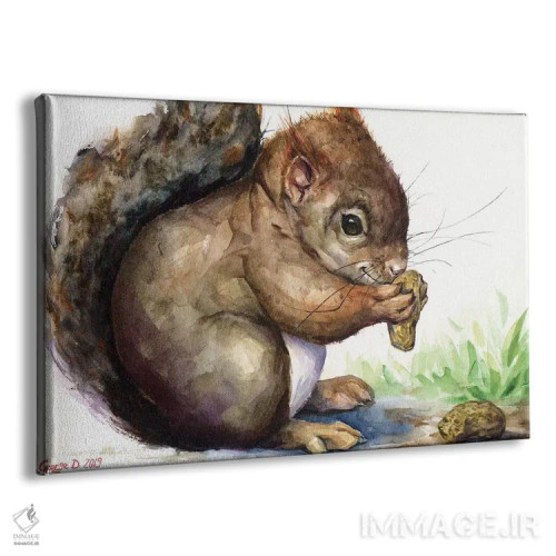 تابلو دکوراتیو سنجاب اثر جورج دیاچنکو - نمای پرسپکتیو محصول