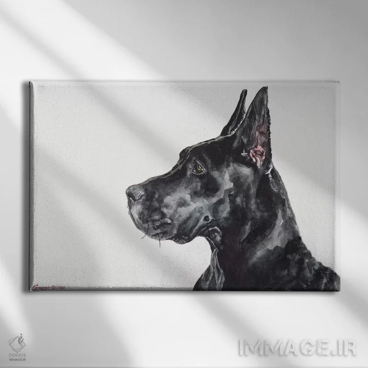 تابلو دکوراتیو باور سیاه اثر جورج دیاچنکو - نمای روبهرو روی دیوار