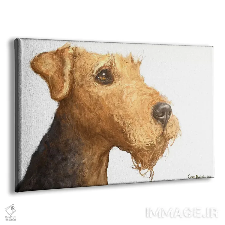 تابلو دکوراتیو ایردیل با زمینه سفید اثر جورج دیاچنکو - نمای پرسپکتیو محصول