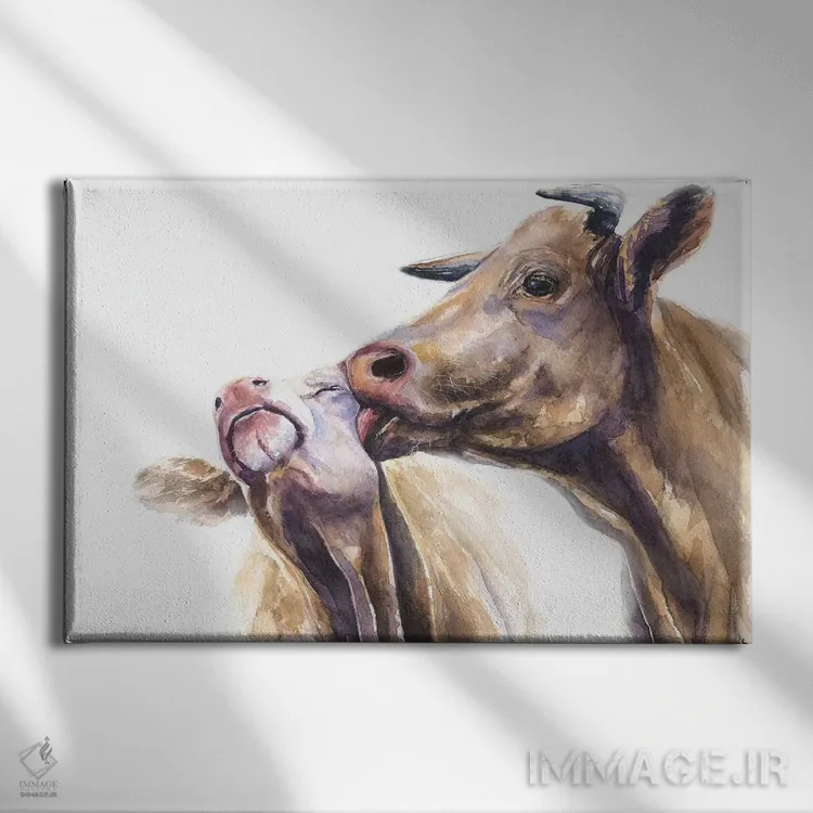 تابلو دکوراتیو عشق اثر جورج دیاچنکو - نمای روبهرو روی دیوار