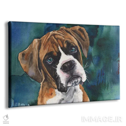 تابلو دکوراتیو توله باکسر اثر جورج دیاچنکو - نمای پرسپکتیو محصول