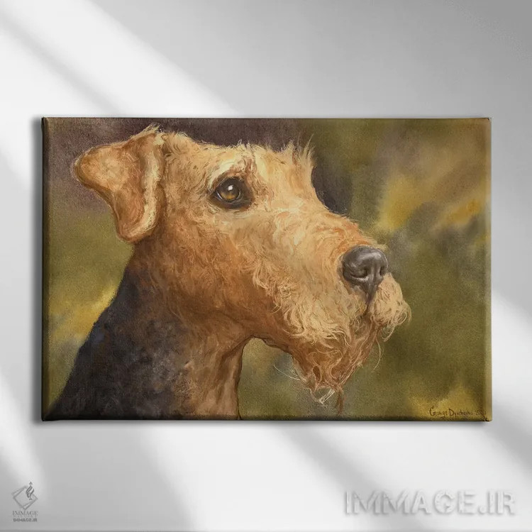 تابلو دکوراتیو ایردیل با زمینه اثر جورج دیاچنکو - نمای روبهرو روی دیوار