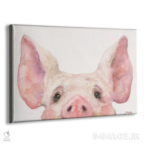 تابلو دکوراتیو خوکچه کوچک اثر جورج دیاچنکو - نمای پرسپکتیو محصول