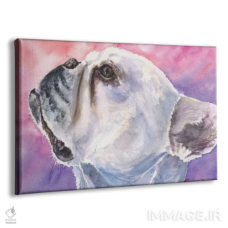 تابلو دکوراتیو بولداگ فرانسوی ۶ اثر جورج دیاچنکو - نمای پرسپکتیو محصول