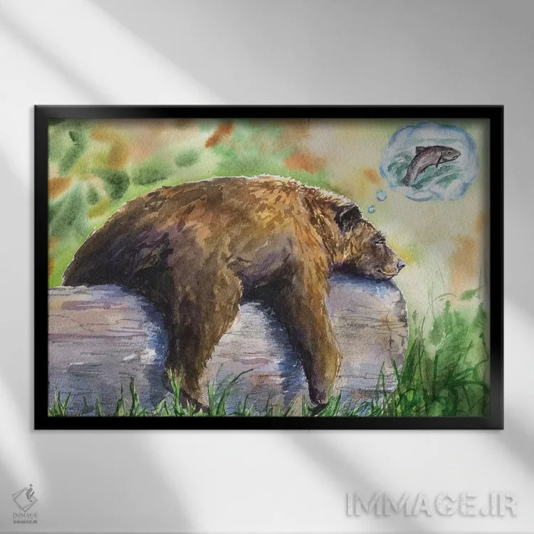 تابلو دکوراتیو رویاباف اثر جورج دیاچنکو - نمای قابدار مشکی