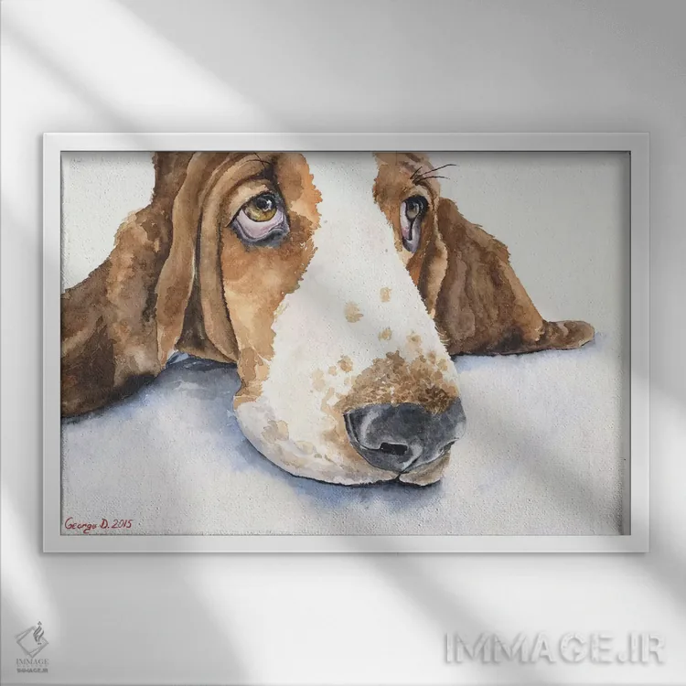 تابلو دکوراتیو بست ۵ اثر جورج دیاچنکو - نمای قابدار سفید