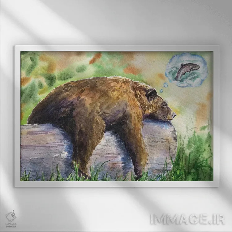 تابلو دکوراتیو رویاباف اثر جورج دیاچنکو - نمای قابدار سفید