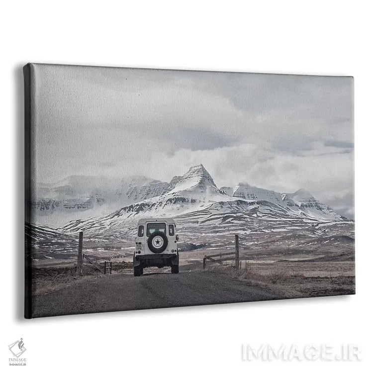 تابلو دکوراتیو سفر به دور سیاره ایسلند I اثر مونیکا استریگل - نمای پرسپکتیو محصول