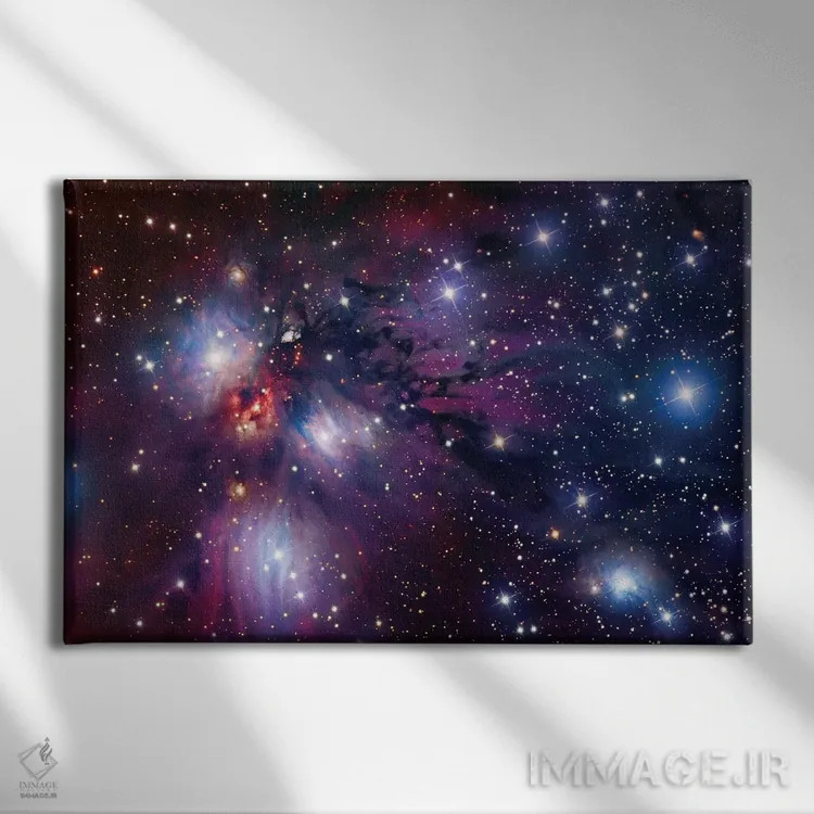 تابلو دکوراتیو مهد ستاره ای در تک شاخ اثر رابرت گندلر - نمای روبهرو روی دیوار