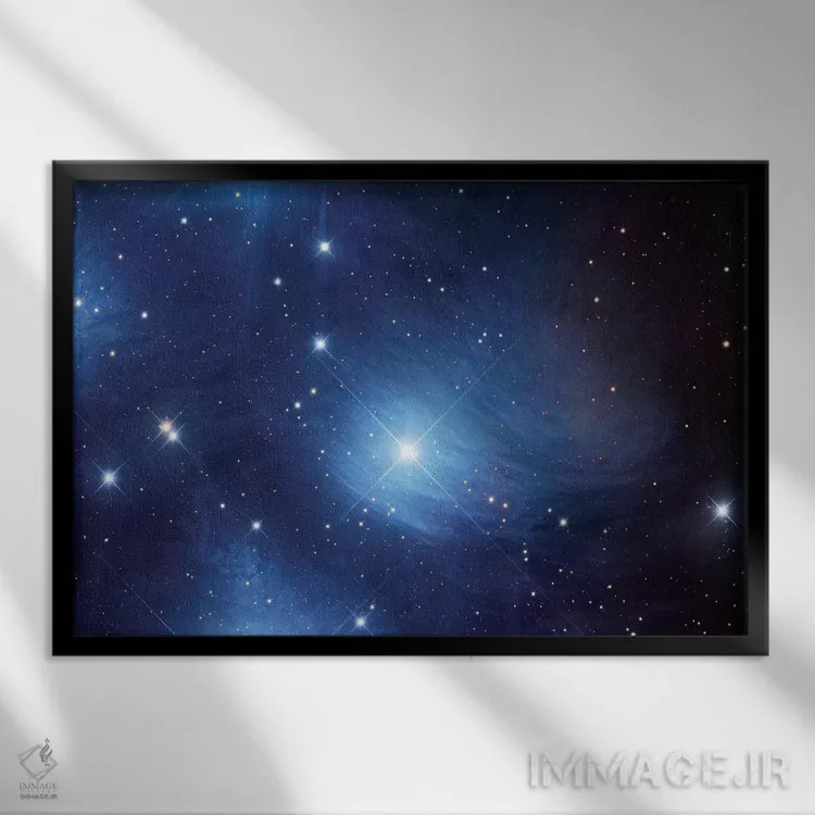 تابلو دکوراتیو A Reflection Nebula In Taurus,سحابی مروپه، سحابی بازتابی در… اثر رابرت گندلر - نمای قابدار مشکی