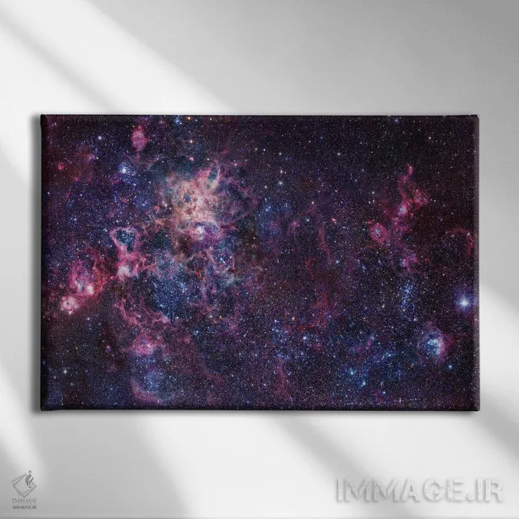 تابلو دکوراتیو موزاییک سحابی عنکبوتی اثر رابرت گندلر - نمای روبهرو روی دیوار