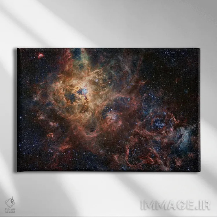 تابلو دکوراتیو سحابی عنکبوتی اثر رابرت گندلر - نمای روبهرو روی دیوار