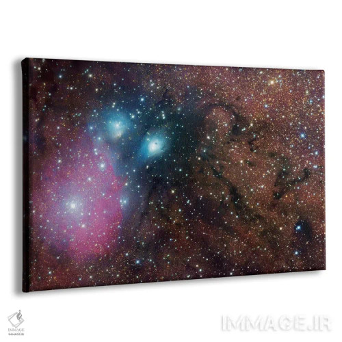 تابلو دکوراتیو سحابی پیچیده در صورت فلکی قوس اثر رابرت گندلر - نمای پرسپکتیو محصول