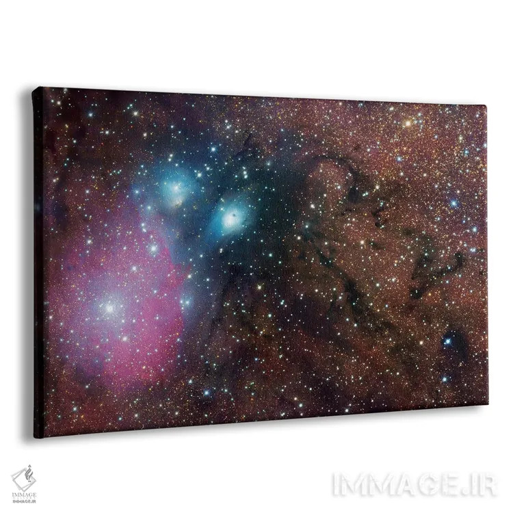 تابلو دکوراتیو سحابی پیچیده در صورت فلکی قوس اثر رابرت گندلر - نمای پرسپکتیو محصول