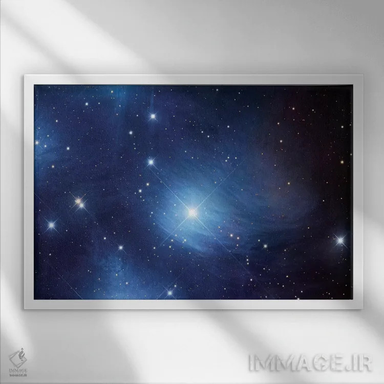 تابلو دکوراتیو A Reflection Nebula In Taurus,سحابی مروپه، سحابی بازتابی در… اثر رابرت گندلر - نمای قابدار سفید