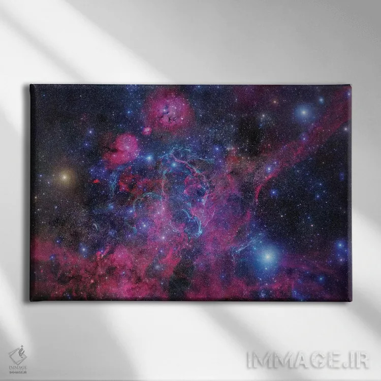 تابلو دکوراتیو موزاییک باقیمانده ابرنواختر ولا II اثر رابرت گندلر - نمای روبهرو روی دیوار