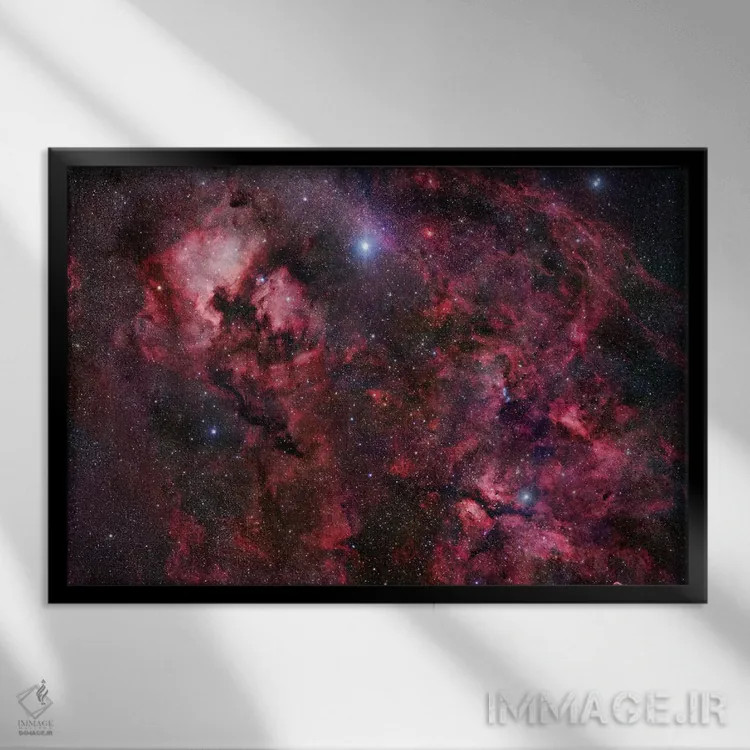 تابلو دکوراتیو موزاییک ماکیان I اثر رابرت گندلر - نمای قابدار مشکی