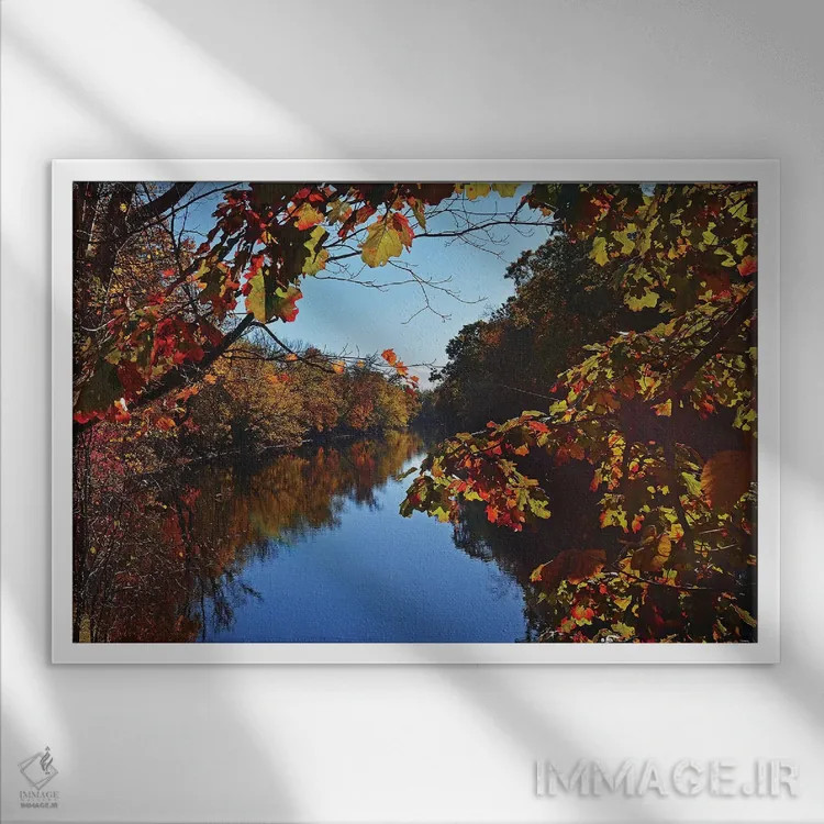 تابلو دکوراتیو پاییز ۲۰۱۹ II اثر رابرت گندلر - نمای قابدار سفید