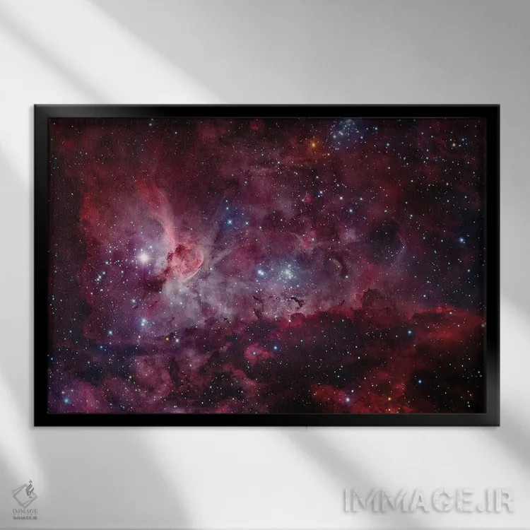 تابلو دکوراتیو سحابی اتا کارینائی III اثر رابرت گندلر - نمای قابدار مشکی