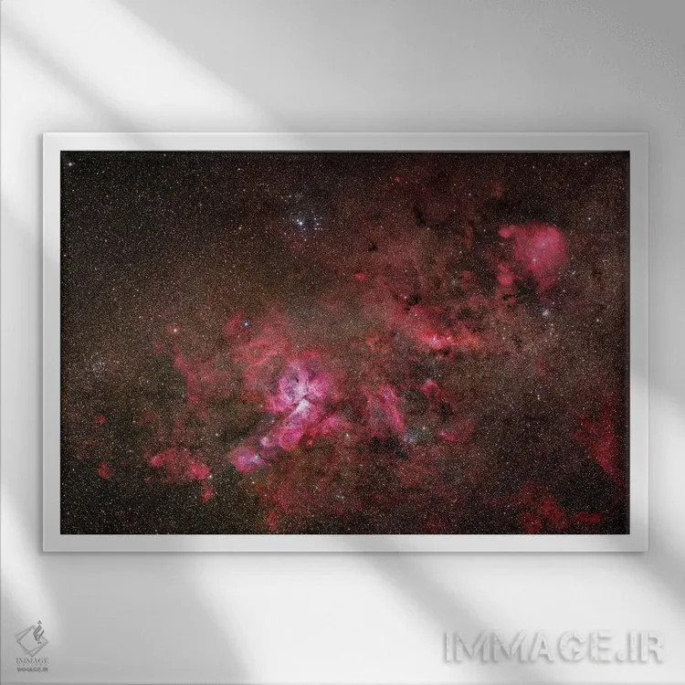 تابلو دکوراتیو سحابی اتا کارینائی I اثر رابرت گندلر - نمای قابدار سفید