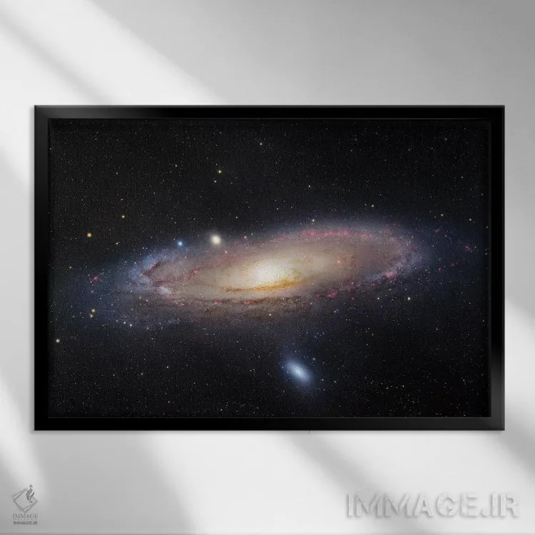 تابلو دکوراتیو Andromeda Galaxy III,M31، کهکشان آندرومدا III اثر رابرت گندلر - نمای قابدار مشکی