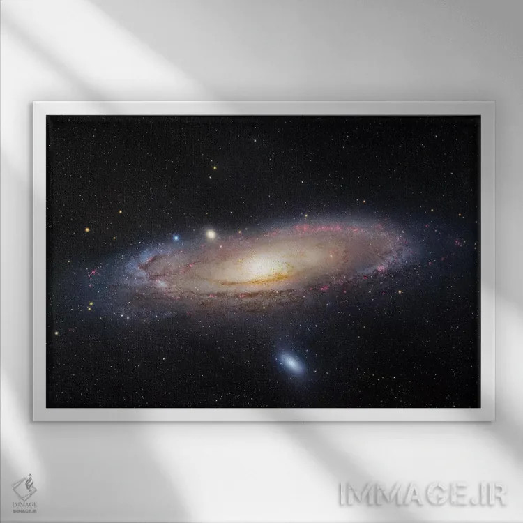تابلو دکوراتیو Andromeda Galaxy III,M31، کهکشان آندرومدا III اثر رابرت گندلر - نمای قابدار سفید
