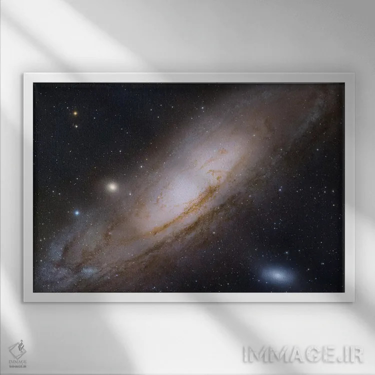 تابلو دکوراتیو Andromeda Galaxy IV,M31، کهکشان آندرومدا IV اثر رابرت گندلر - نمای قابدار سفید
