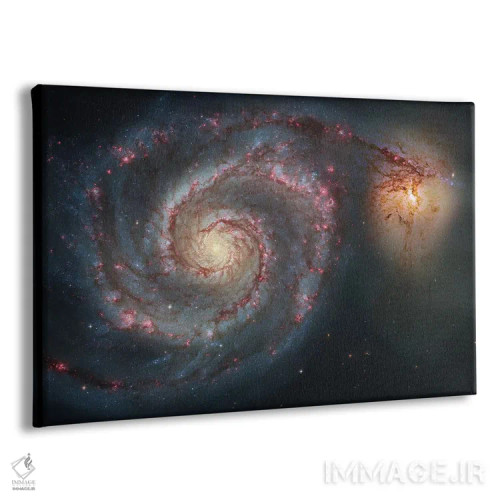 تابلو دکوراتیو ام۵۱، کهکشان گردابی اول اثر رابرت گندلر - نمای پرسپکتیو محصول