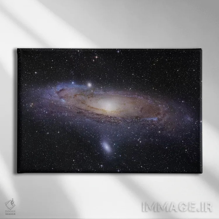 تابلو دکوراتیو Andromeda Galaxy Mosaic I,M31، موزاییک کهکشان آندرومدا I اثر رابرت گندلر - نمای روبهرو روی دیوار