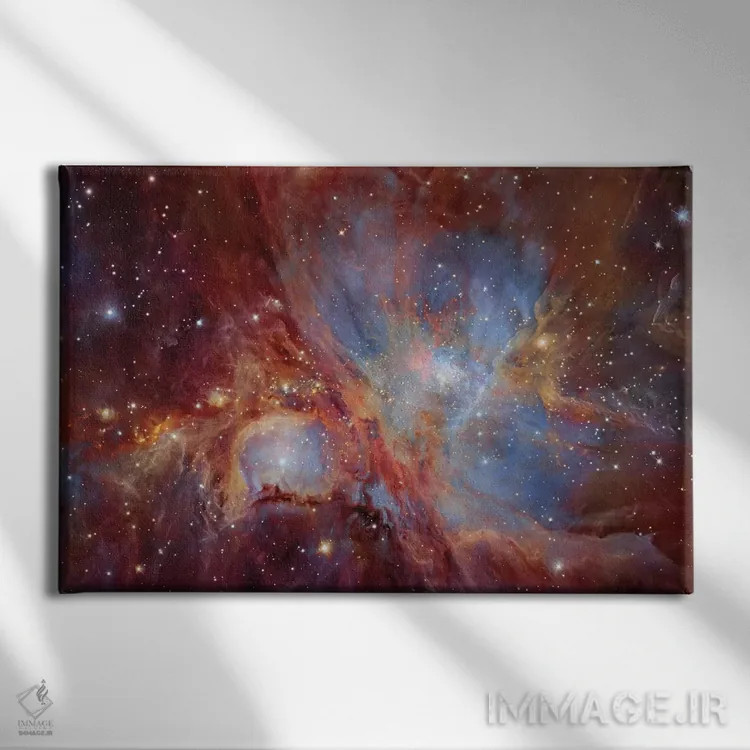 تابلو دکوراتیو سحابی شکارچی اثر رابرت گندلر - نمای روبهرو روی دیوار