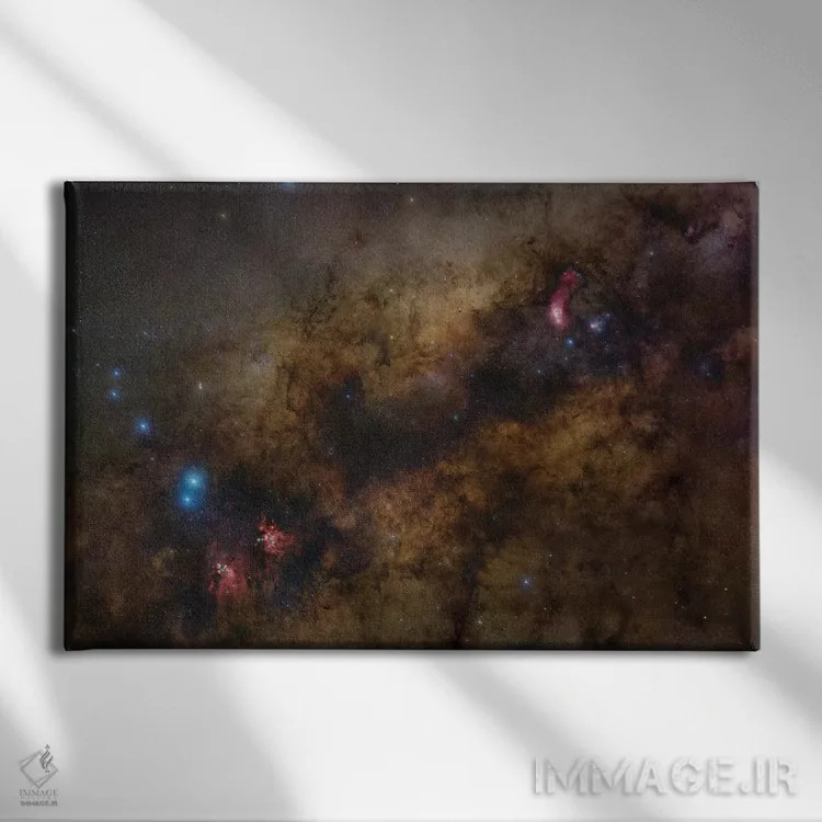 تابلو دکوراتیو مرکز کهکشان راه شیری اثر رابرت گندلر - نمای روبهرو روی دیوار