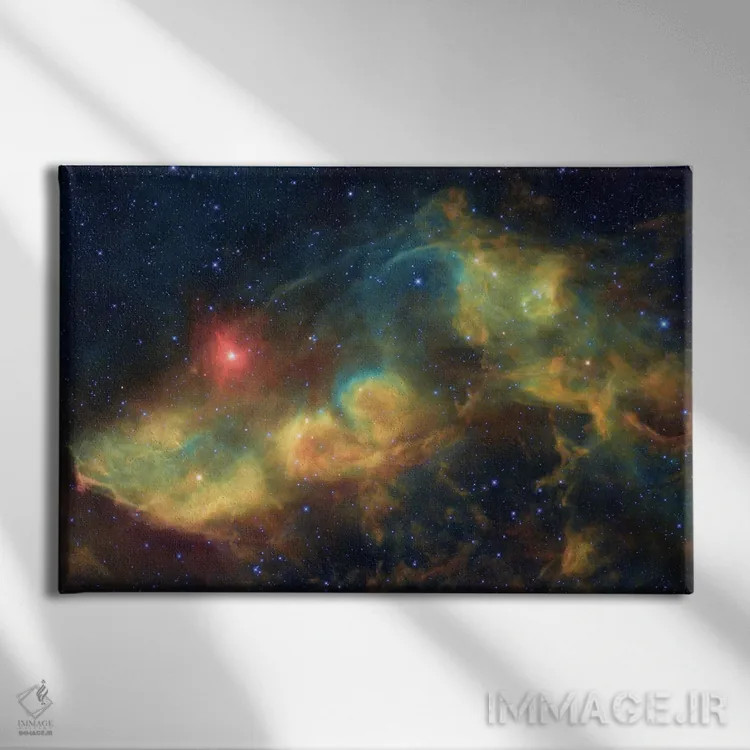 تابلو دکوراتیو مجموعه بازتابی در عقرب سوم اثر رابرت گندلر - نمای روبهرو روی دیوار