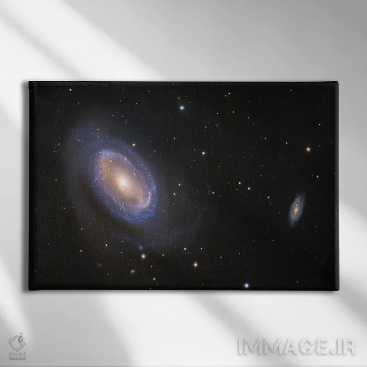 تابلو دکوراتیو کهکشان های مارپیچی در موی برنیکه اثر رابرت گندلر - نمای روبهرو روی دیوار