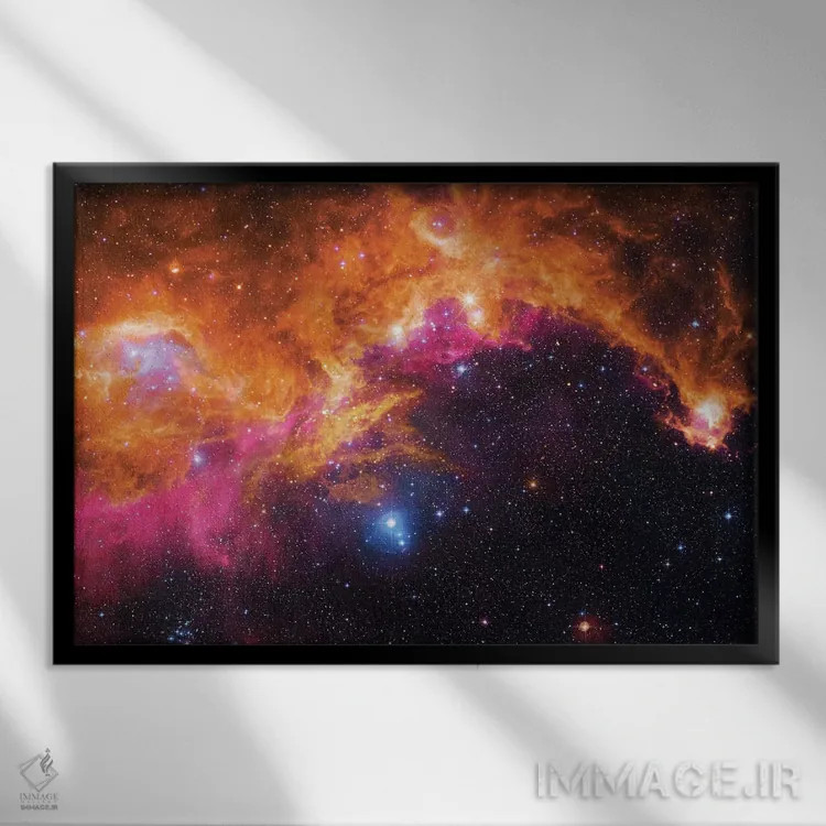 تابلو دکوراتیو سحابی مرغ دریایی دوم اثر رابرت گندلر - نمای قابدار مشکی