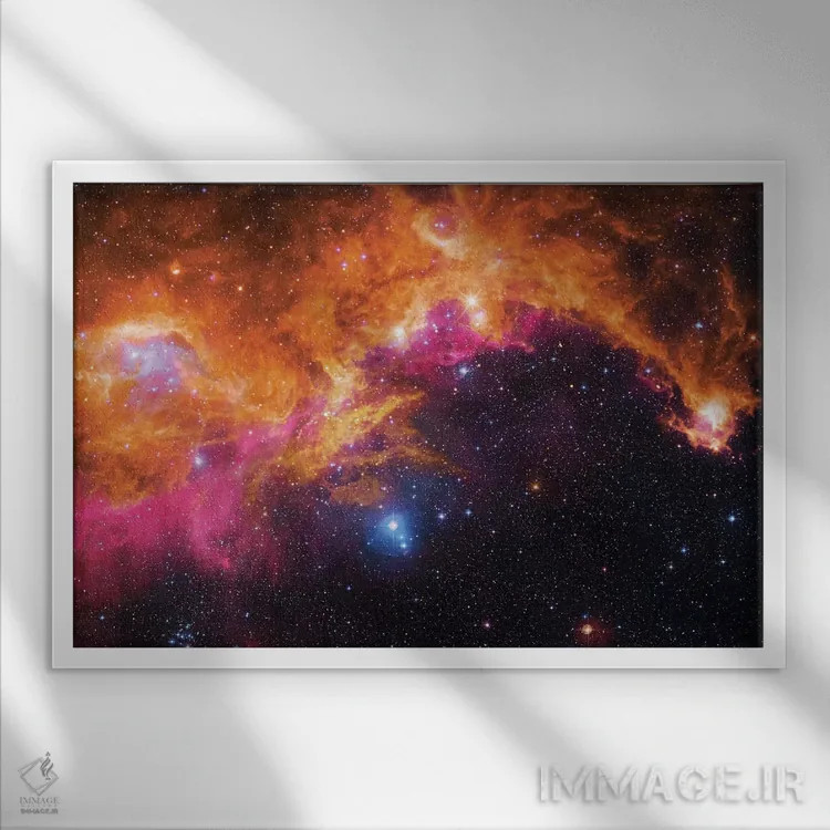 تابلو دکوراتیو سحابی مرغ دریایی دوم اثر رابرت گندلر - نمای قابدار سفید