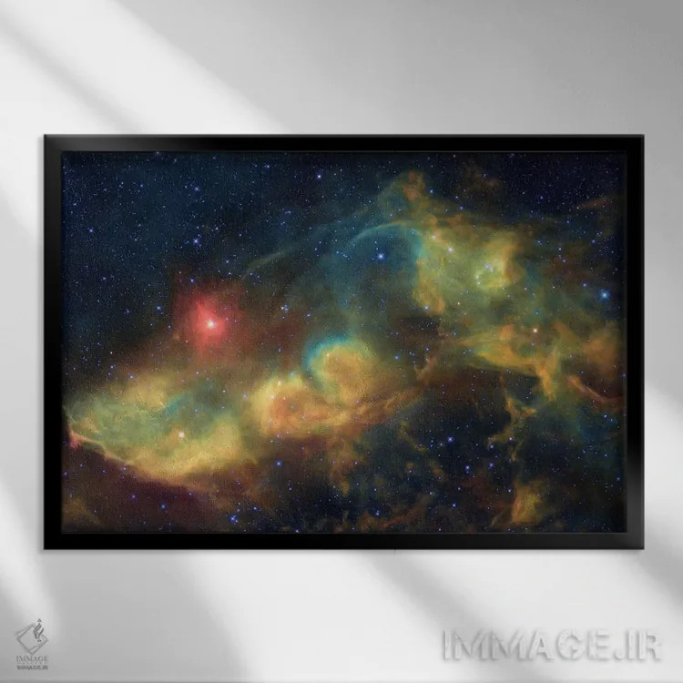 تابلو دکوراتیو مجموعه بازتابی در عقرب سوم اثر رابرت گندلر - نمای قابدار مشکی