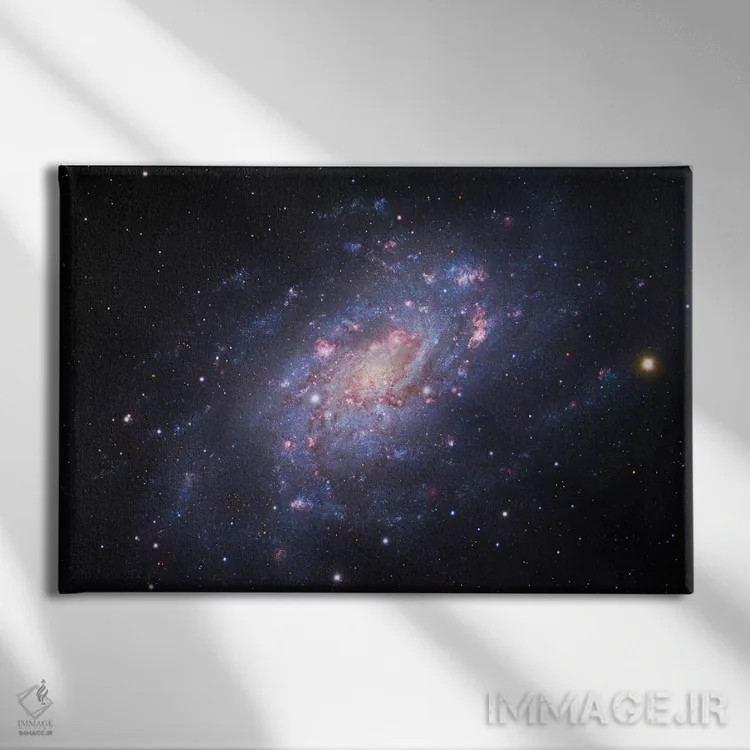 تابلو دکوراتیو کهکشان مارپیچی در زرافه سوم اثر رابرت گندلر - نمای روبهرو روی دیوار