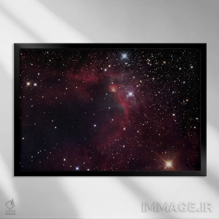 تابلو دکوراتیو سحابی غار اثر رابرت گندلر - نمای قابدار مشکی