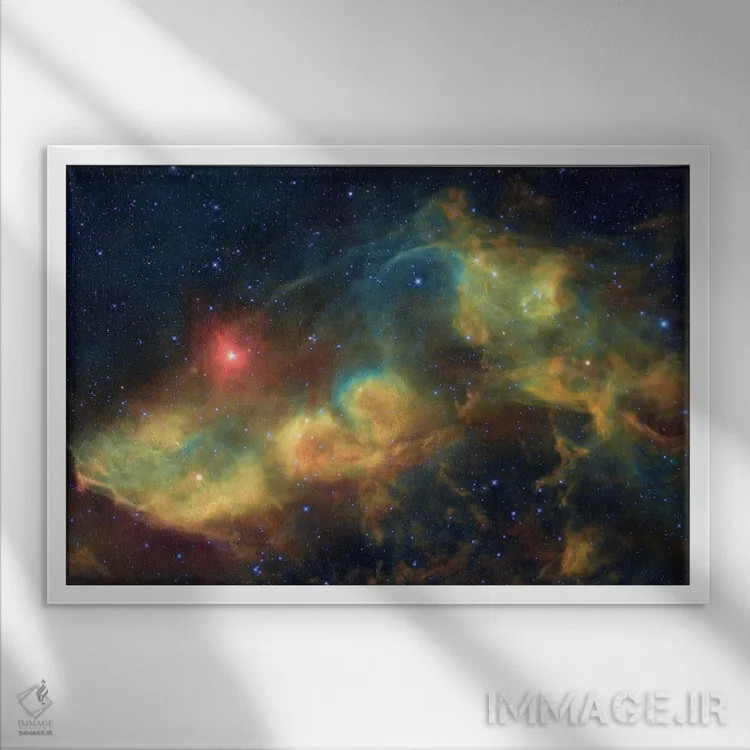 تابلو دکوراتیو مجموعه بازتابی در عقرب سوم اثر رابرت گندلر - نمای قابدار سفید