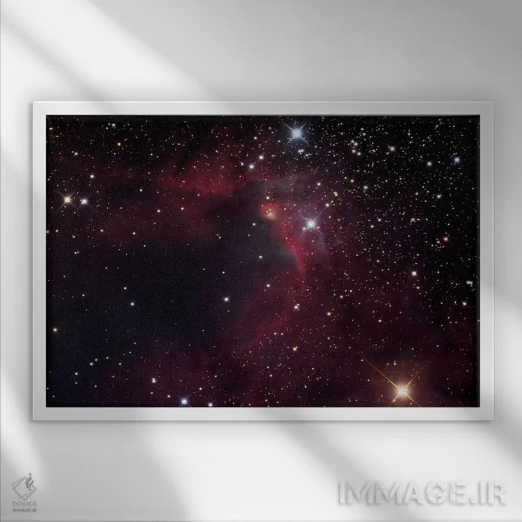 تابلو دکوراتیو سحابی غار اثر رابرت گندلر - نمای قابدار سفید