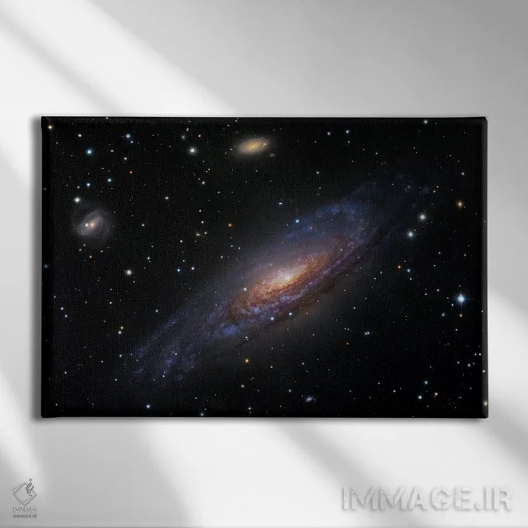 تابلو دکوراتیو کهکشان مارپیچی در اسب بالدار دوم اثر رابرت گندلر - نمای روبهرو روی دیوار