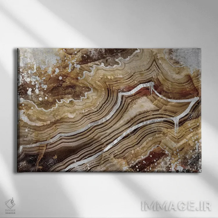 تابلو دکوراتیو نقره قناری اثر فایو بای فایو کالکتیو - نمای روبهرو روی دیوار