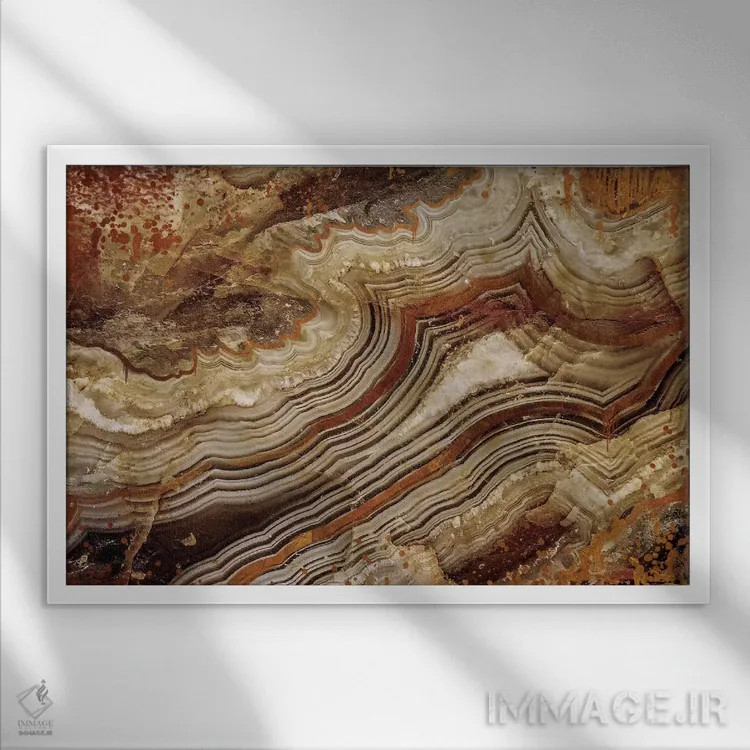 تابلو دکوراتیو قناری براق شده اثر فایو بای فایو کالکتیو - نمای قابدار سفید