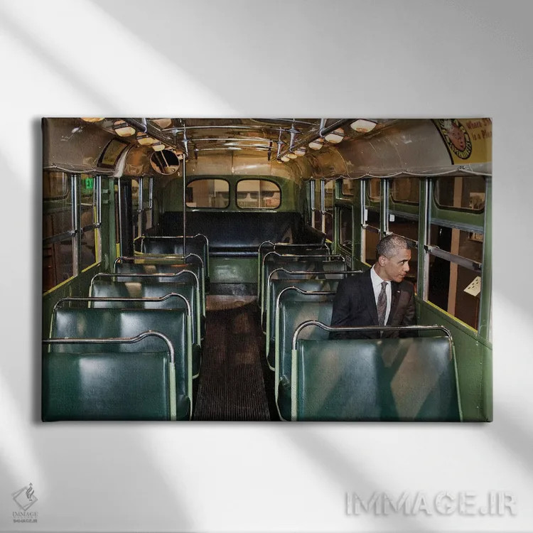 تابلو دکوراتیو باراک اوباما اثر پیت سوزا - نمای روبهرو روی دیوار