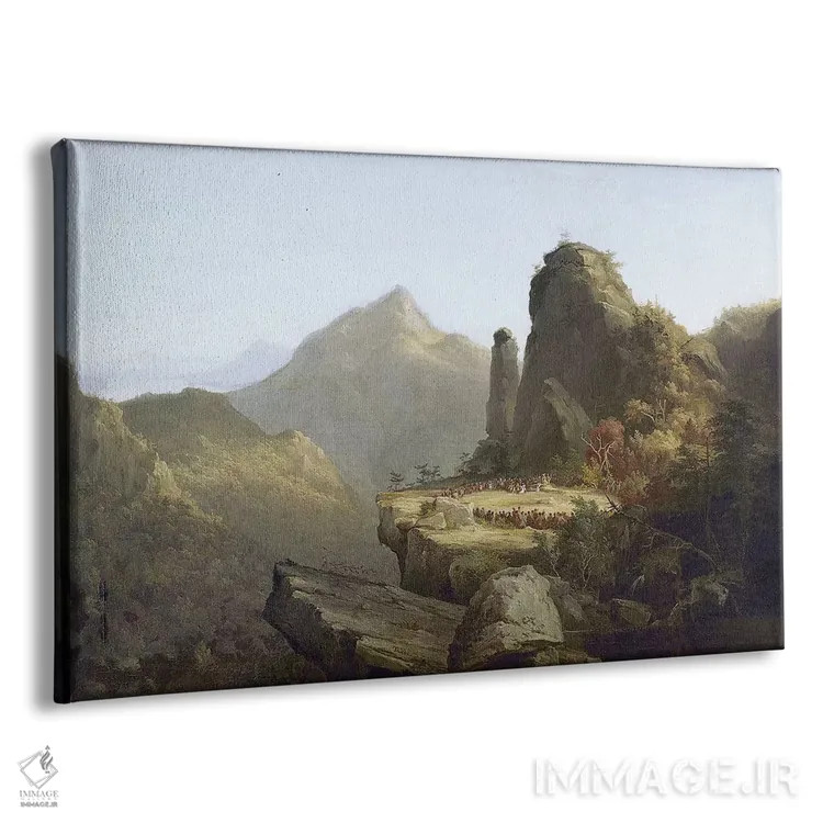 تابلو دکوراتیو کول: آخرین بازمانده موهیکان ها اثر توماس کول - نمای پرسپکتیو محصول